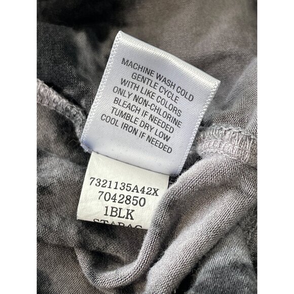 One World Top Size XL Tie Dye V Neck Long Sleeve Asymmetrical Hem Boho Lagenlook - Picture 6 of 7